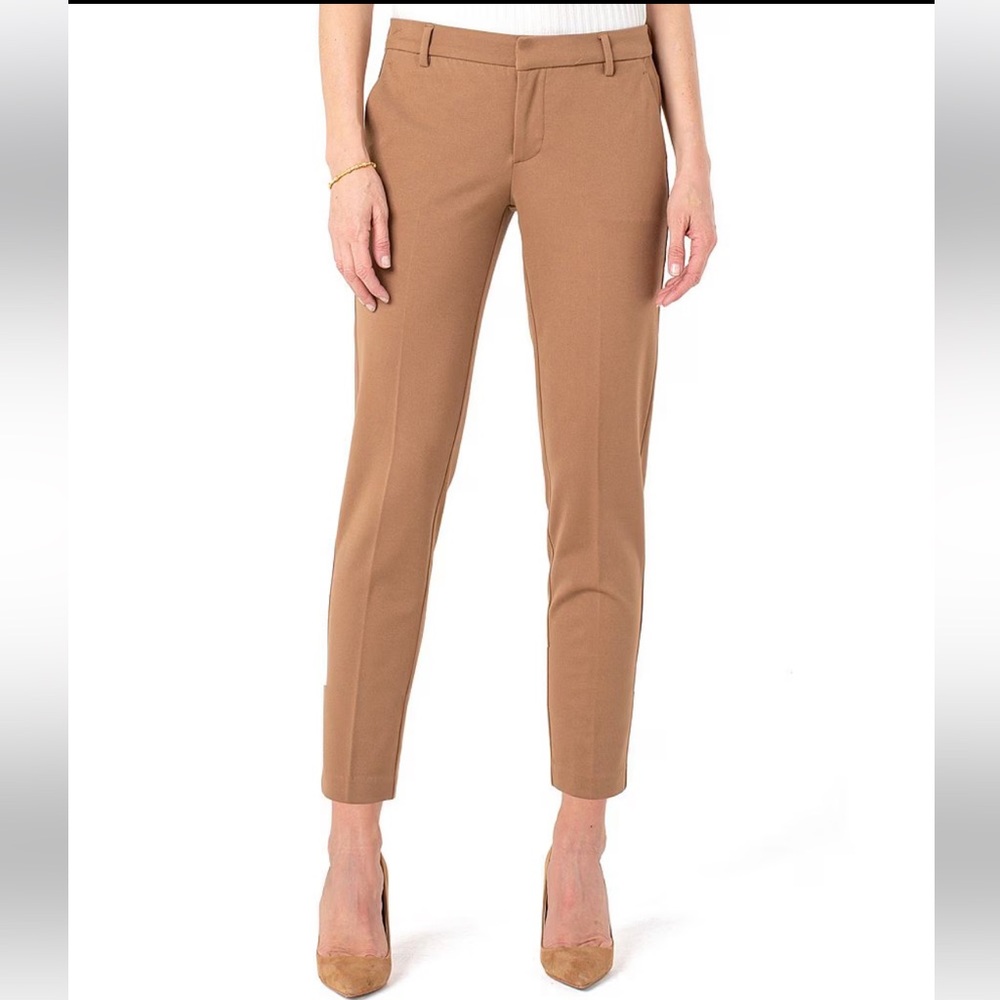 Liverpool Kelsey Knit Trousers Super Stretch in Maple